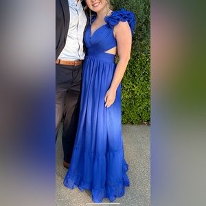 Royal blue maxi dress